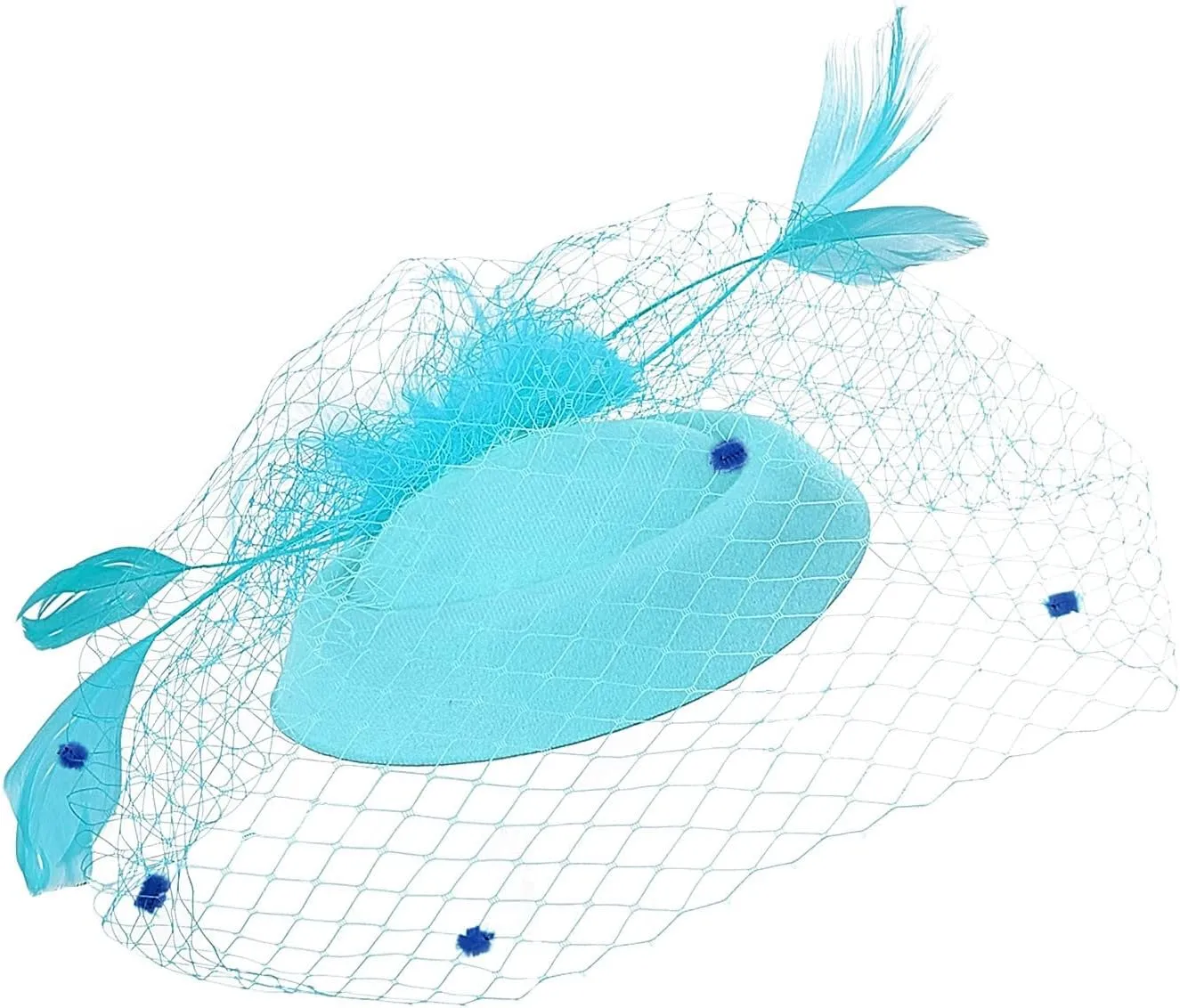 2025 Kentucky Attire Hats - 20s Vintage Derby Fascinators Hat with Hair Clip for Women Lady Girls Outfit Headwear
