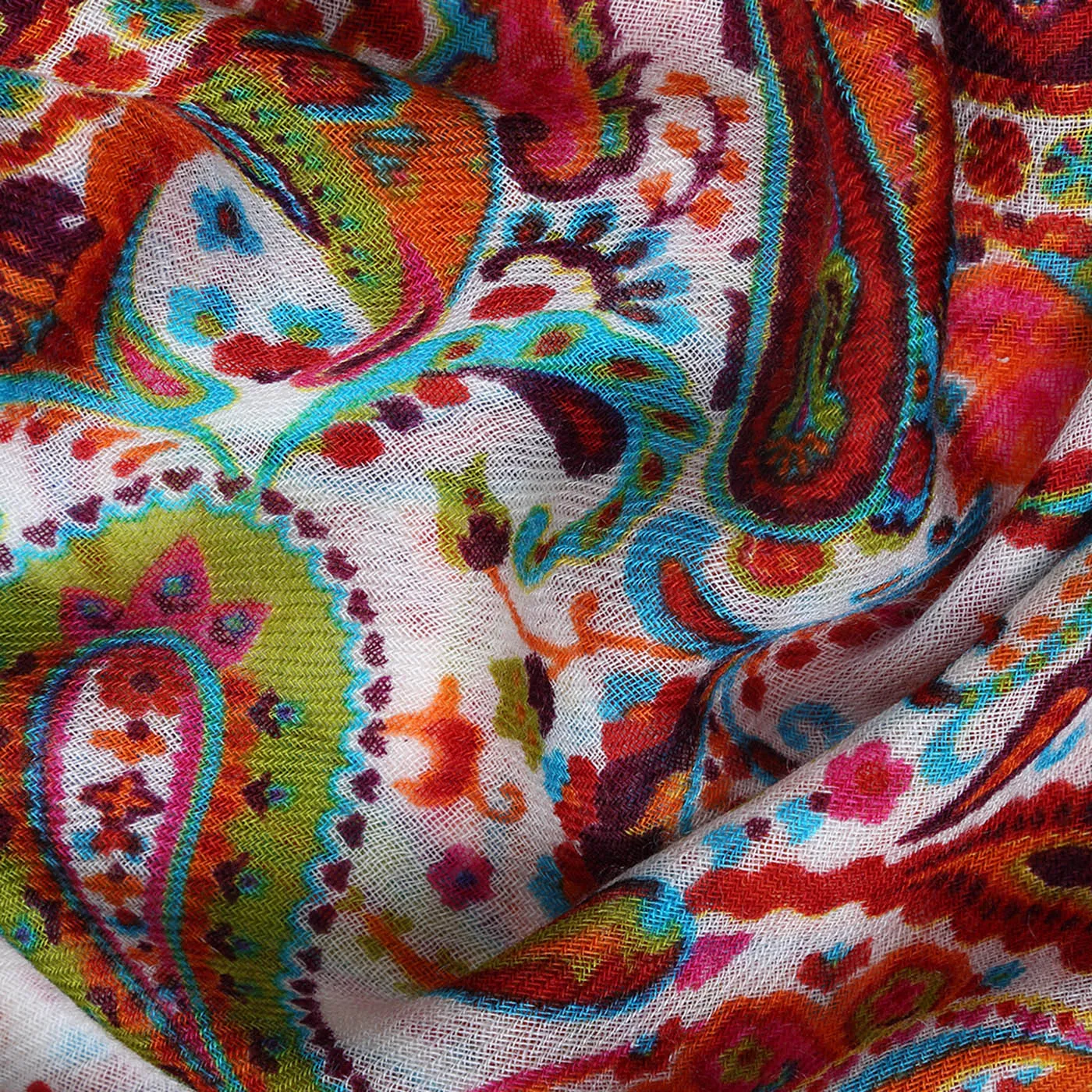 Baroque Heritage Printed Woolen Shawl