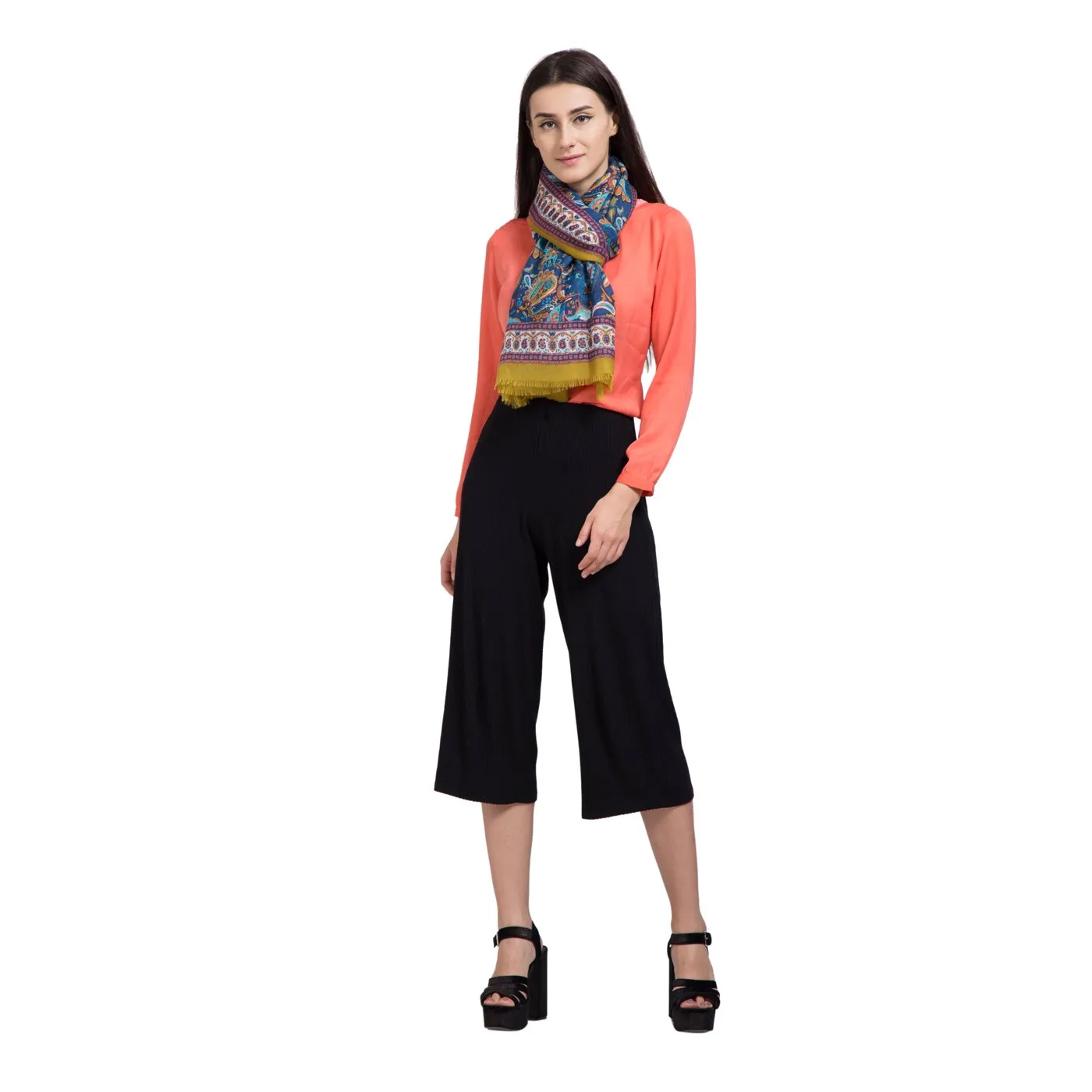 Baroque Heritage Printed Woolen Shawl