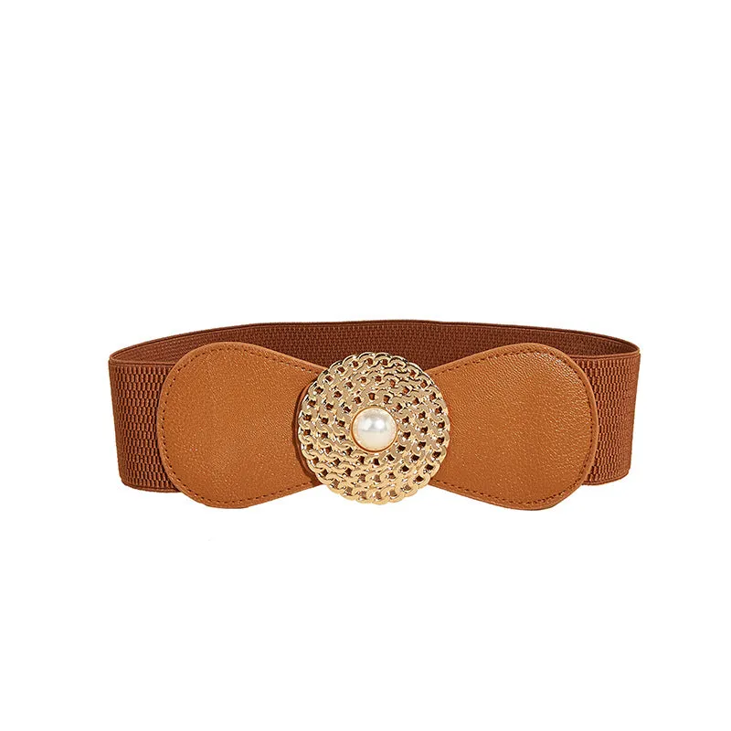 BerriesJam - Buckle Chain-shaped Elastic Waistband  Belt