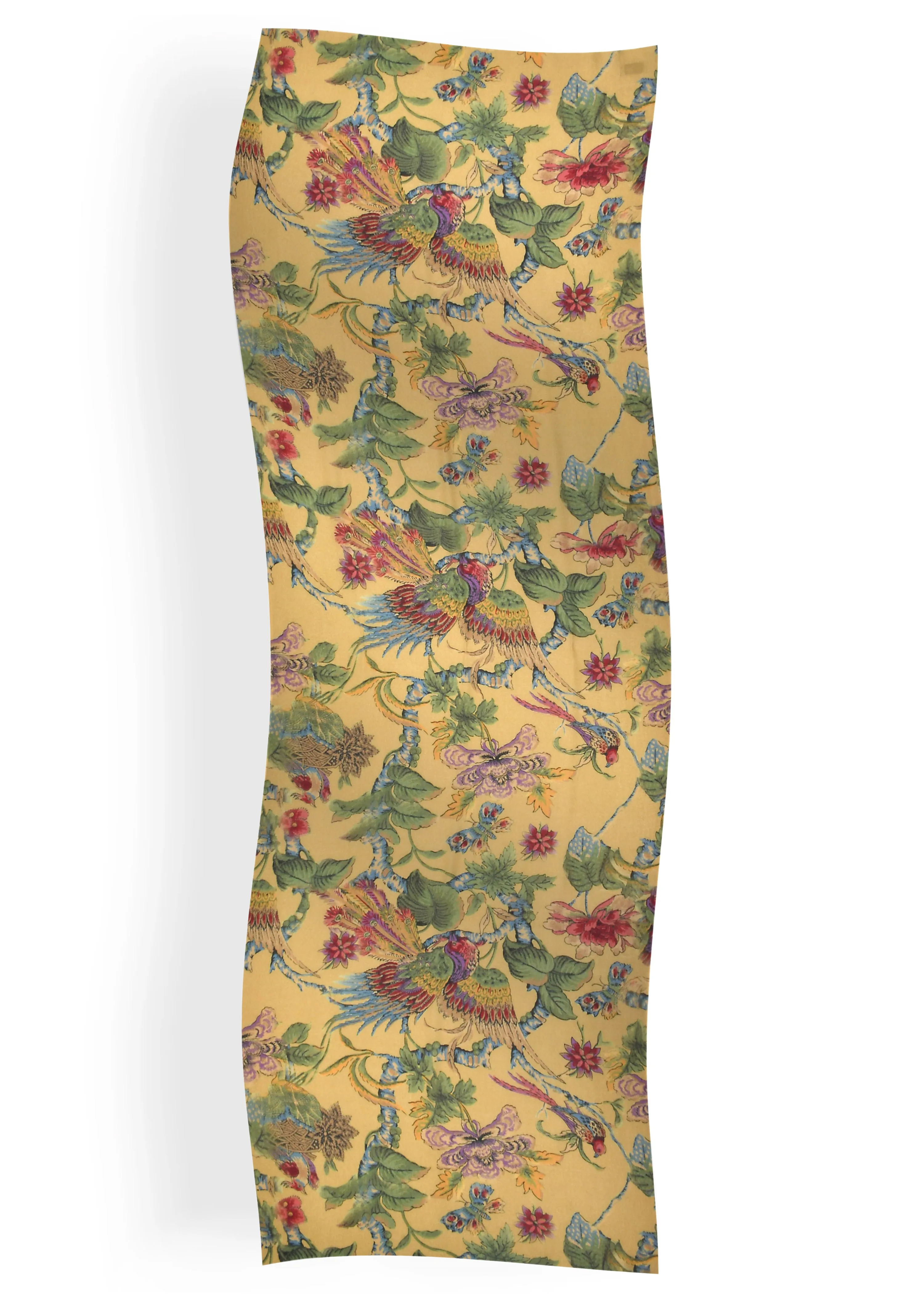 Bird Print Stole in Shahbano Twill