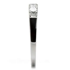 CJ7737OS Wholesale - Stainless Steel Four Stone Wedding Band