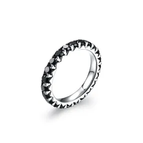 Classic Black Diamond Eternity Ring