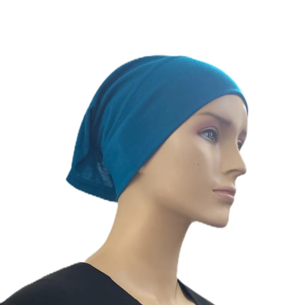 Cotton Tube Caps #1 Under Scarves