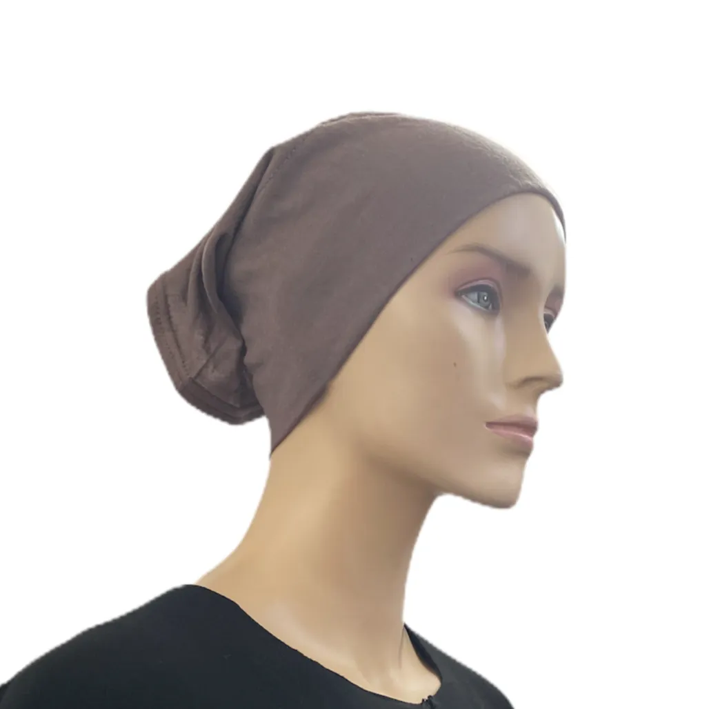 Cotton Tube Caps #1 Under Scarves
