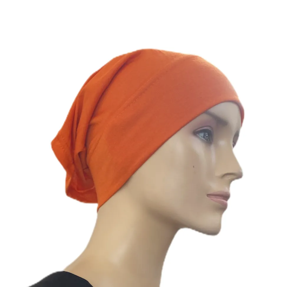Cotton Tube Caps #1 Under Scarves