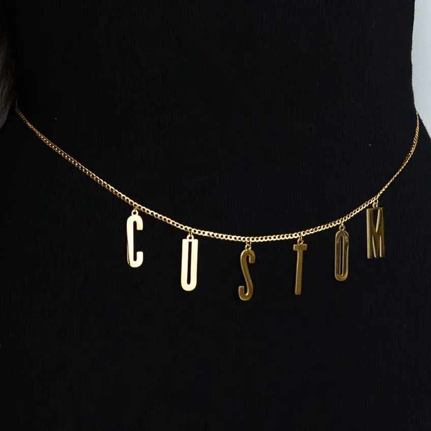 Custom Name Waist Chain Belt
