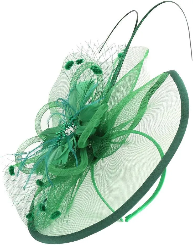 Fascinators Hats for Women Tea Parties Hat Hair Clip Outfits Head Piece Carnival Accessories