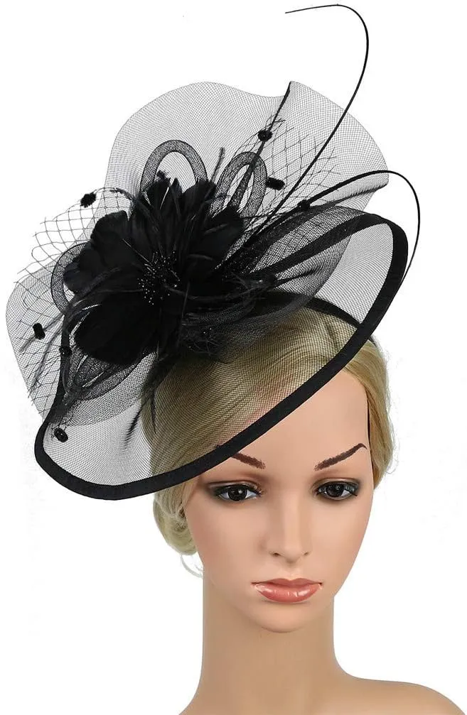 Fascinators Hats for Women Tea Parties Hat Hair Clip Outfits Head Piece Carnival Accessories