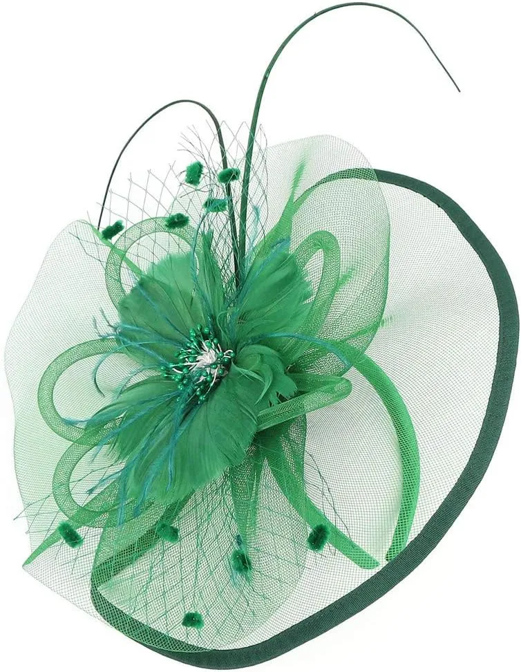 Fascinators Hats for Women Tea Parties Hat Hair Clip Outfits Head Piece Carnival Accessories