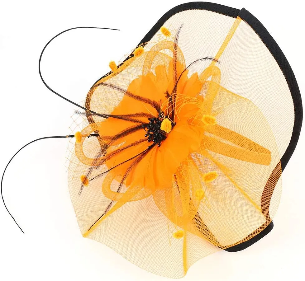 Fascinators Hats for Women Tea Parties Hat Hair Clip Outfits Head Piece Carnival Accessories