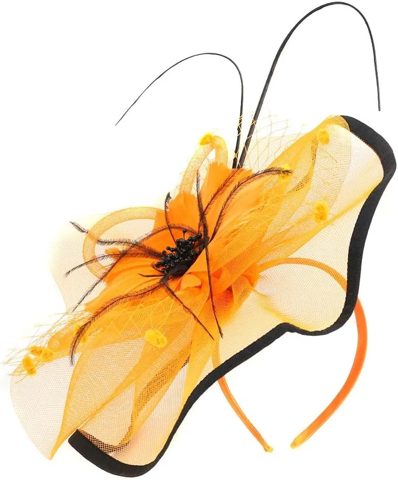 Fascinators Hats for Women Tea Parties Hat Hair Clip Outfits Head Piece Carnival Accessories