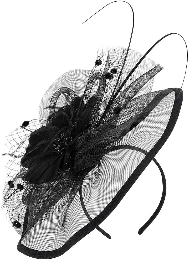 Fascinators Hats for Women Tea Parties Hat Hair Clip Outfits Head Piece Carnival Accessories