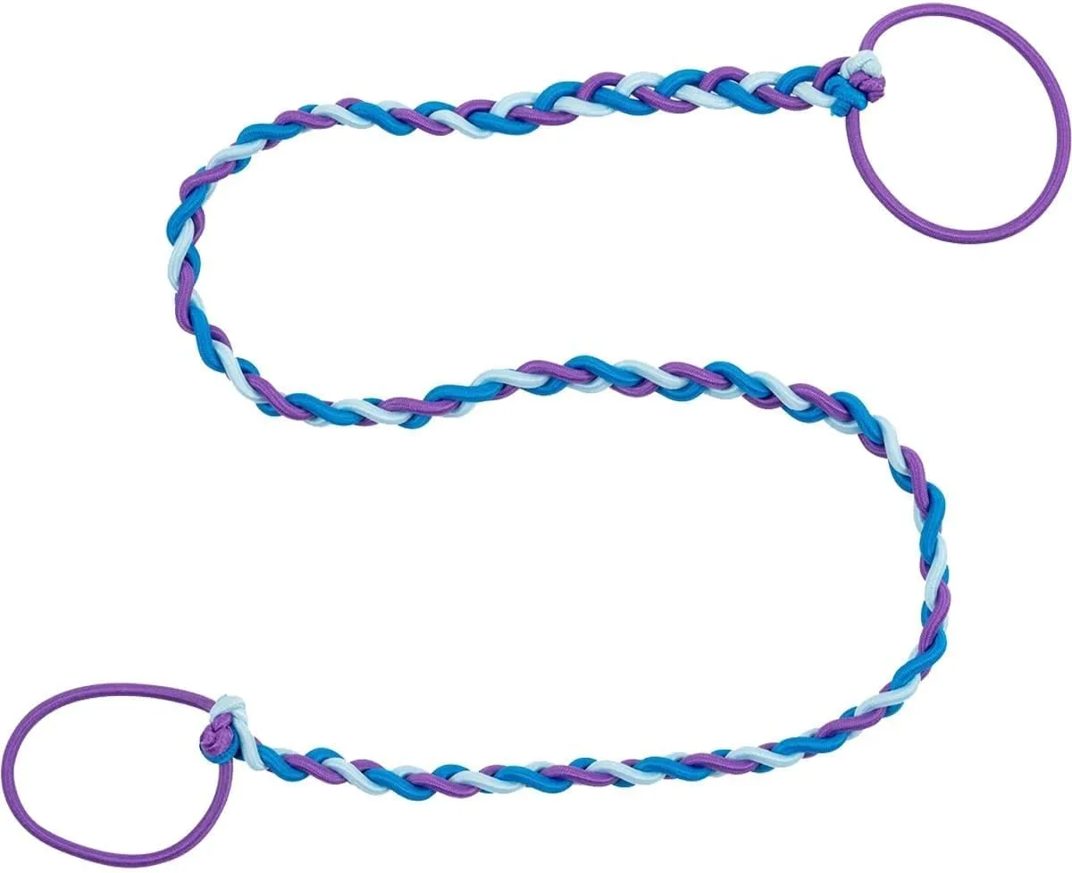 Girls Elastic Hair Ties 2.5mm Tangle Free 26inch Ponytail Holders Hair for Long Thick Curly Hair Ponytail Hair Bands