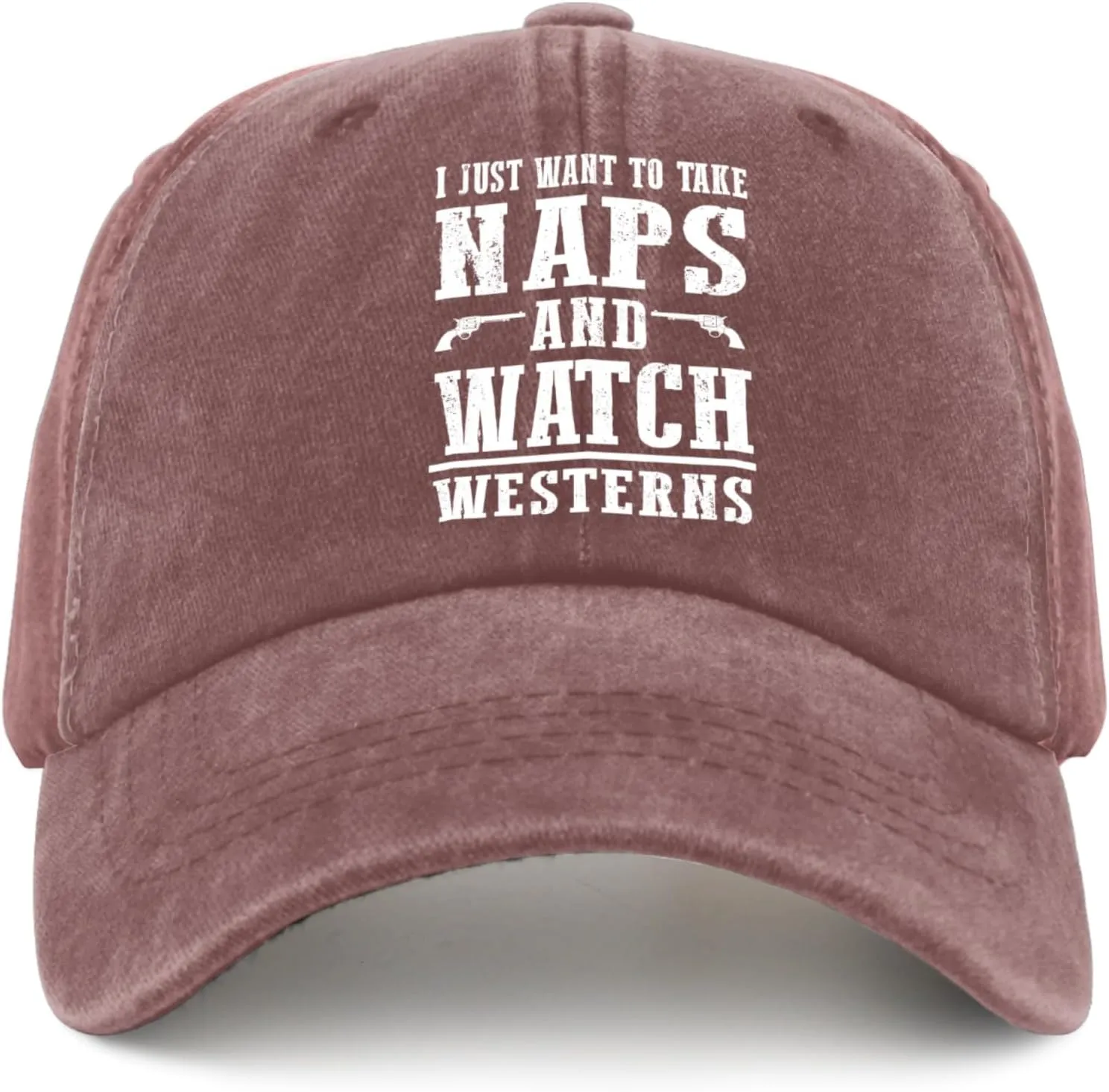 I Justs Want to Take Naps and Watch Westerns Womens Baseball Hat Summer Caps for Women Baseball Caps Breathable Ponytail