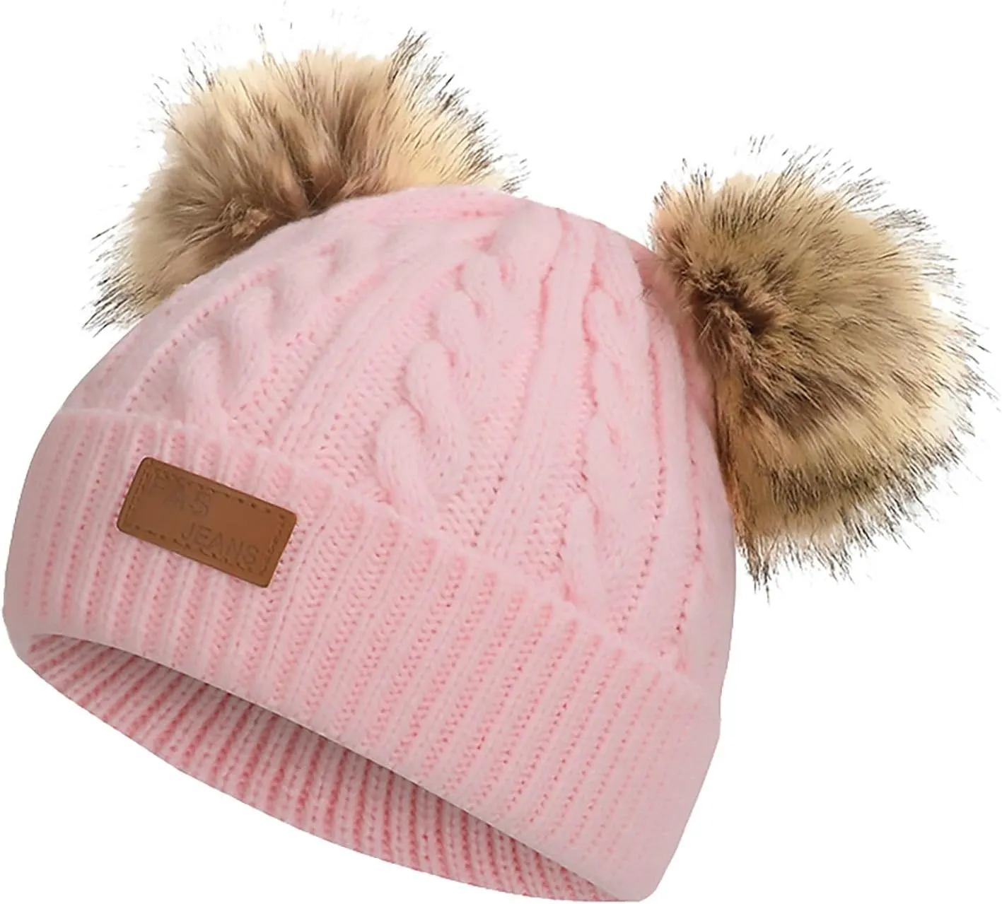 Kids Knit Beanie Watch Hat Solid Winter Beanie for Boys Girls Cute Soft Warm Cap for Children