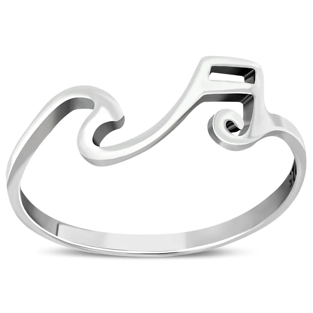 Musical Note Sterling Silver Ring