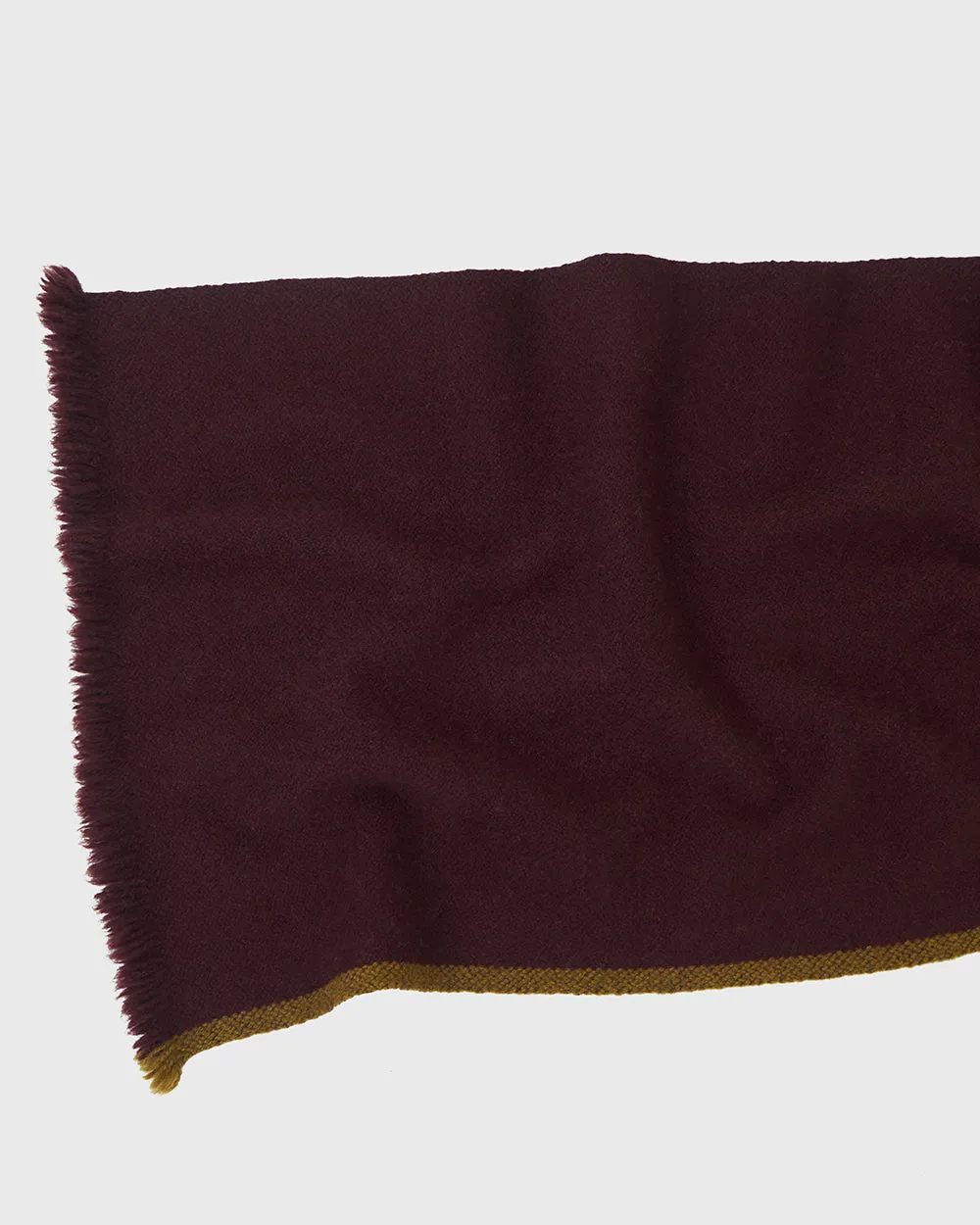 Nomad Border Skinny Scarf (Natural Yak White Base)