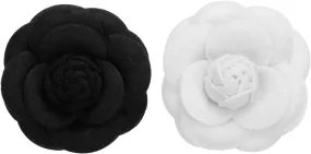 PATIKIL Camellia Fabric Pin, Flower Brooch Artificial Flowers Brooches for Women Girls Cloth Wedding Party Decor Accessories Jewelry