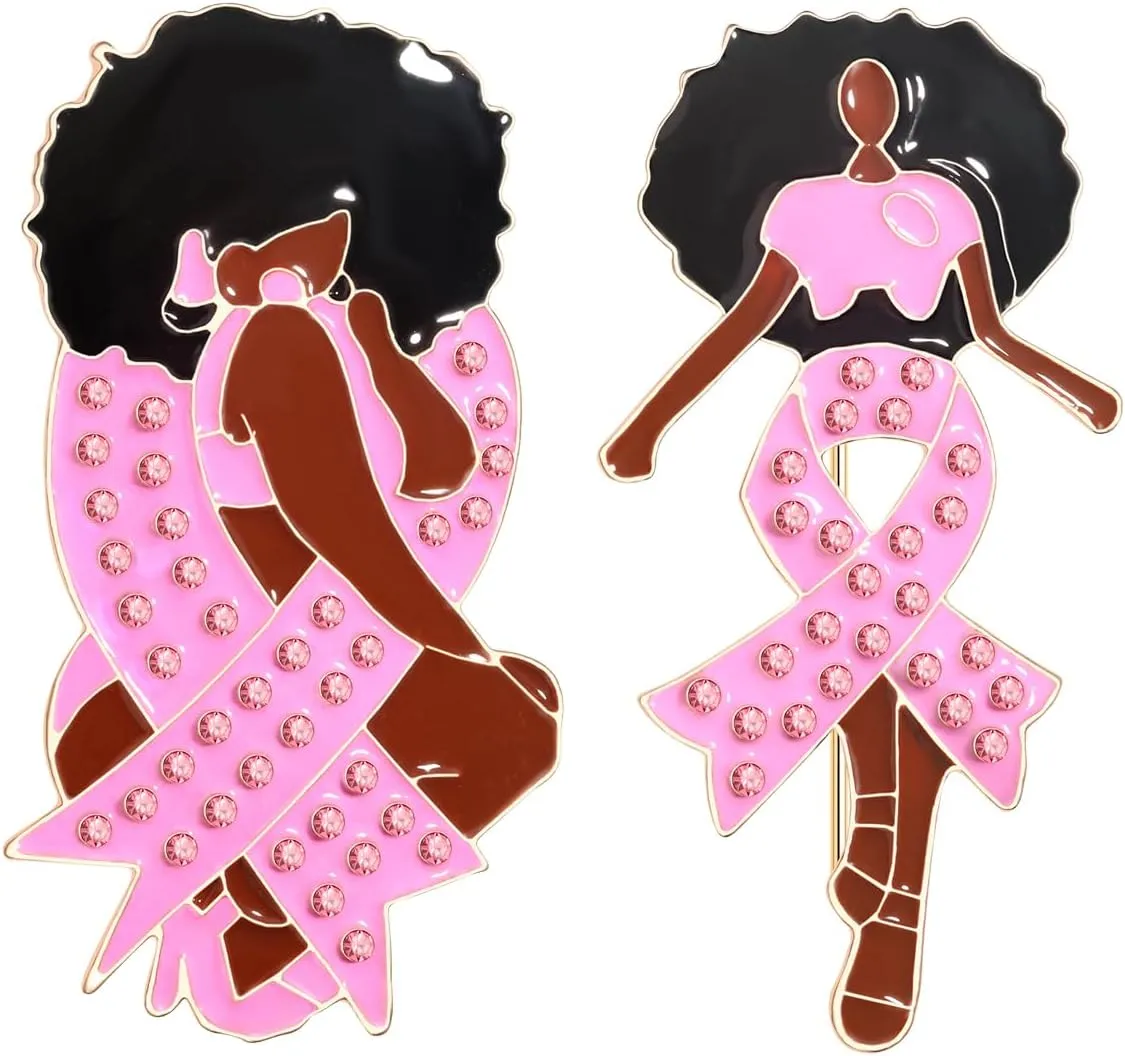 Pink Ribbon Pin Breast Cancer Gifts for Women Girls Breast Cancer Awareness Lapel Pins Hope Love Fight Hope Official Ribbon Pins Breast Cancer Brooch