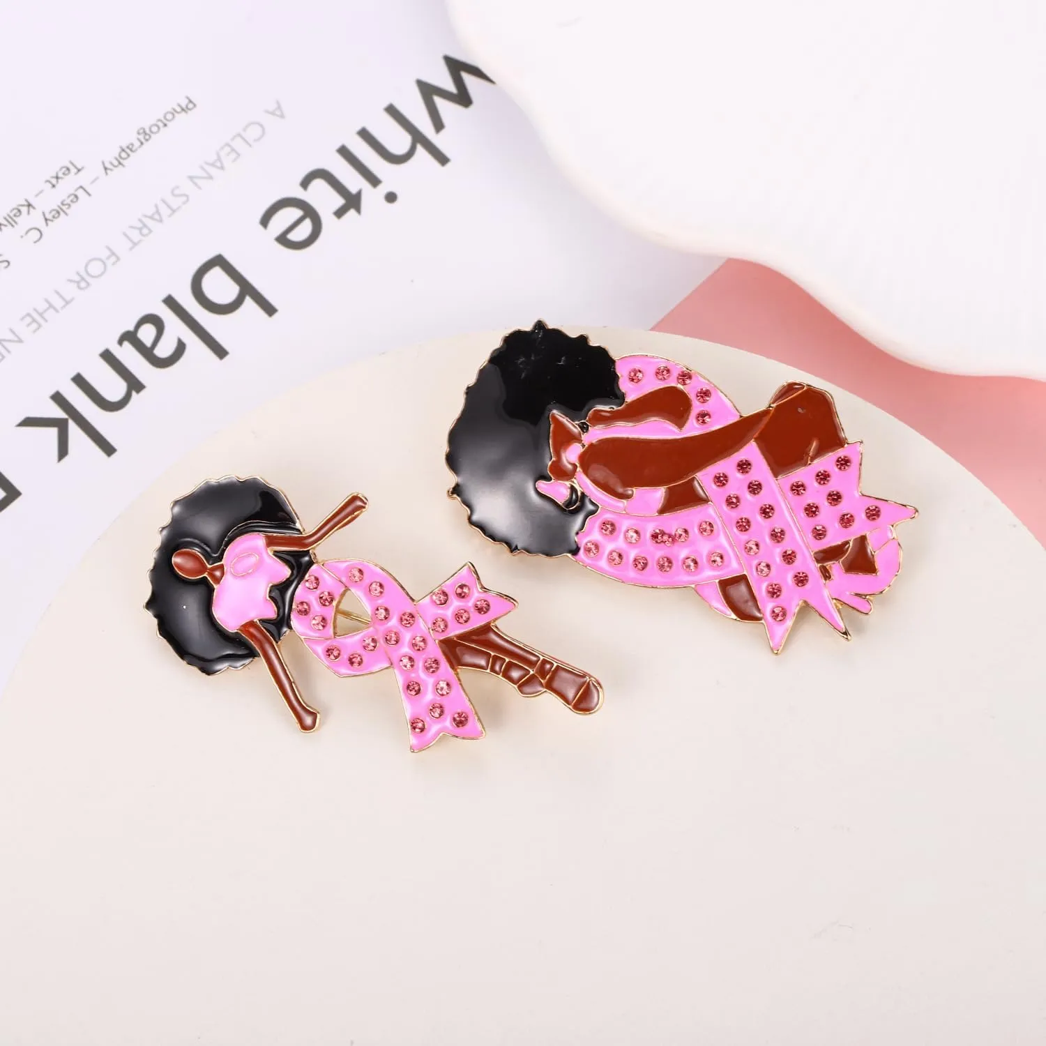 Pink Ribbon Pin Breast Cancer Gifts for Women Girls Breast Cancer Awareness Lapel Pins Hope Love Fight Hope Official Ribbon Pins Breast Cancer Brooch