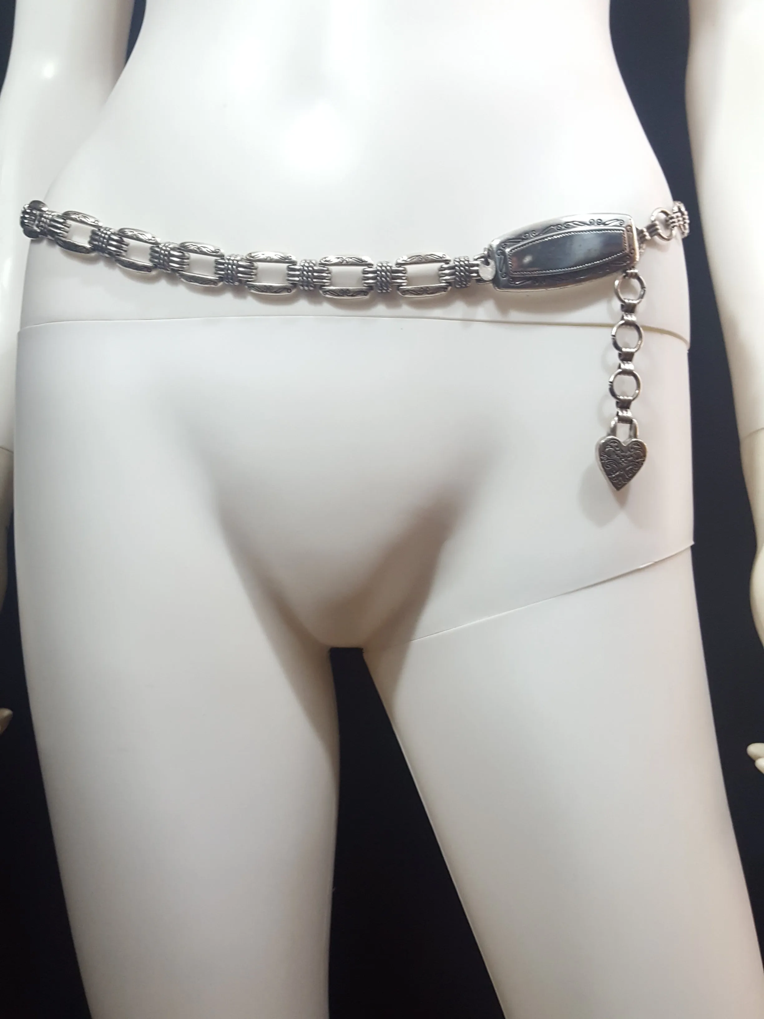 Silver Chain Belt Size S