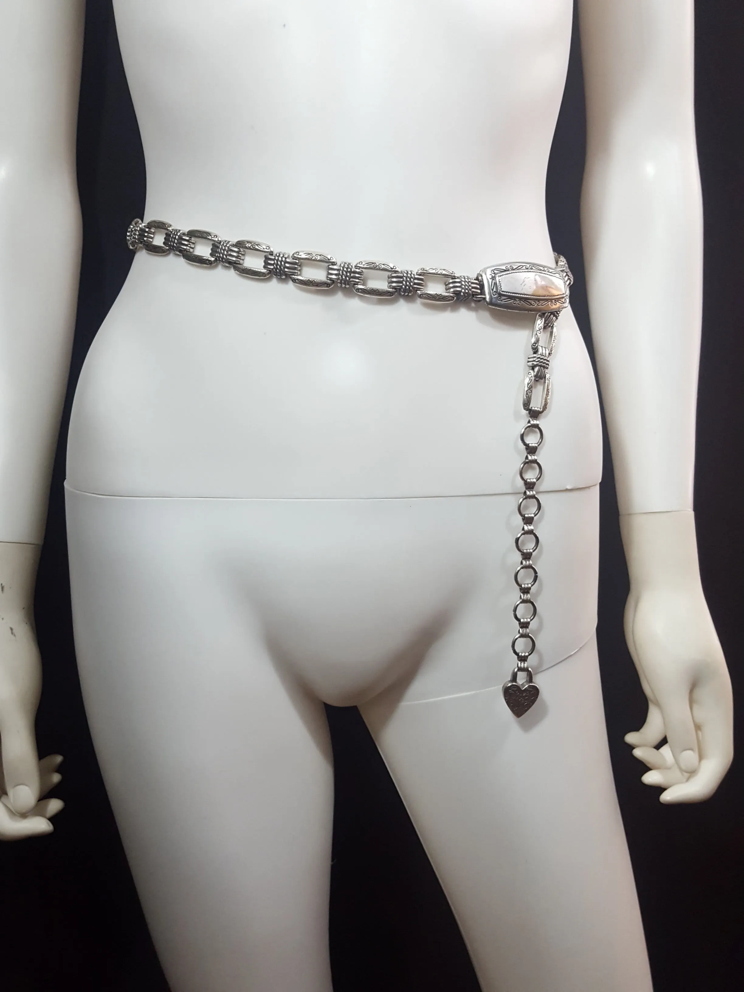 Silver Chain Belt Size S
