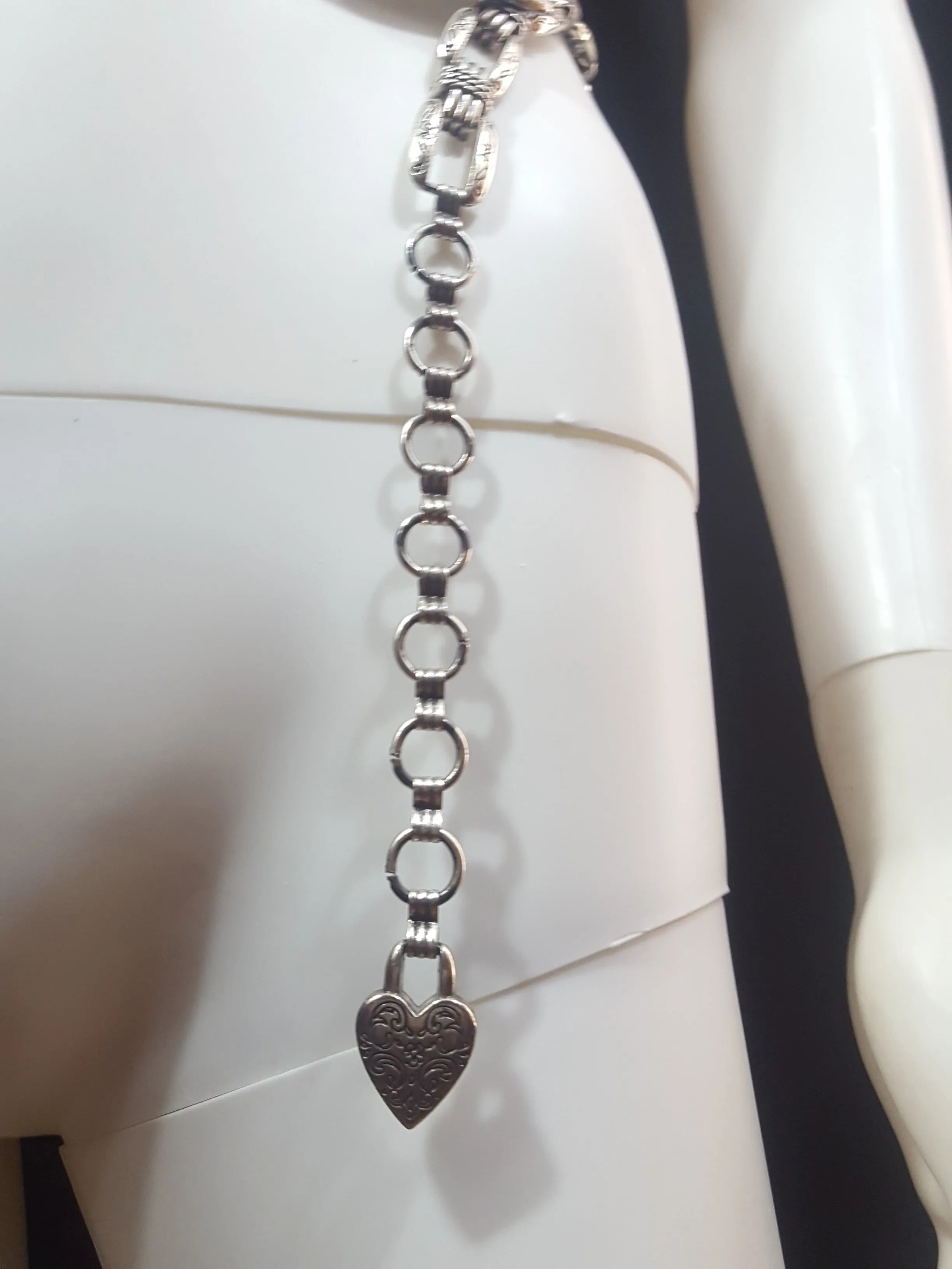 Silver Chain Belt Size S