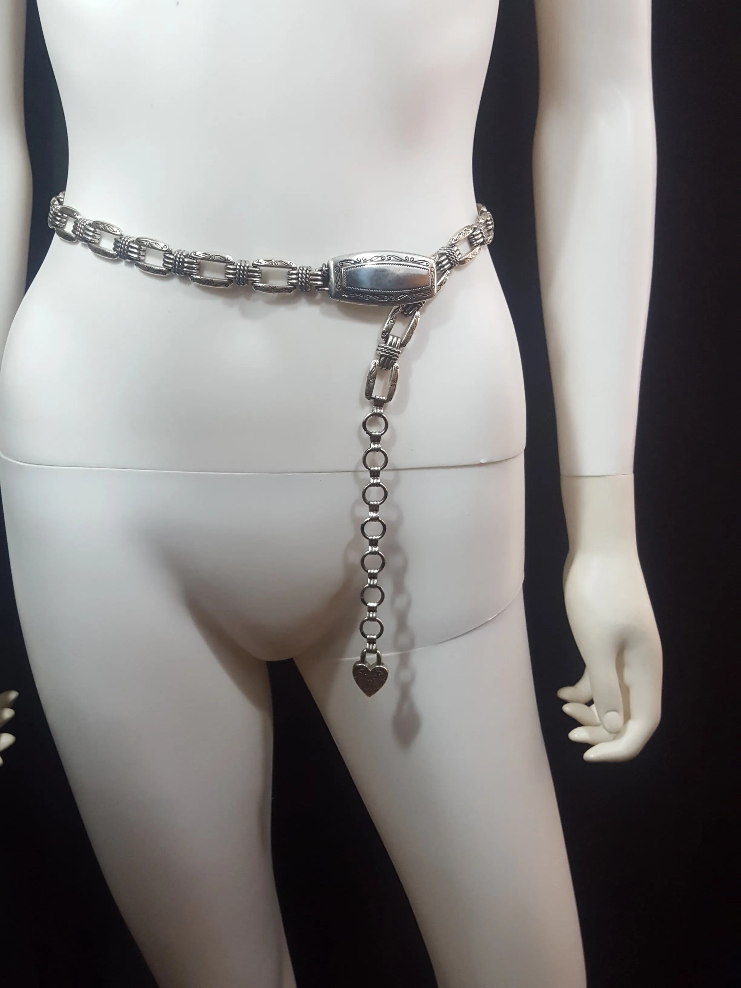 Silver Chain Belt Size S