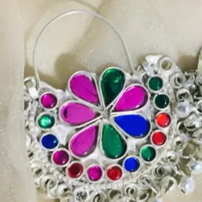 Silver Kuchi Handmade  Bali Earrings
