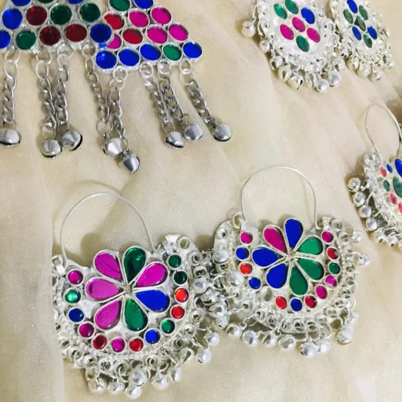 Silver Kuchi Handmade  Bali Earrings
