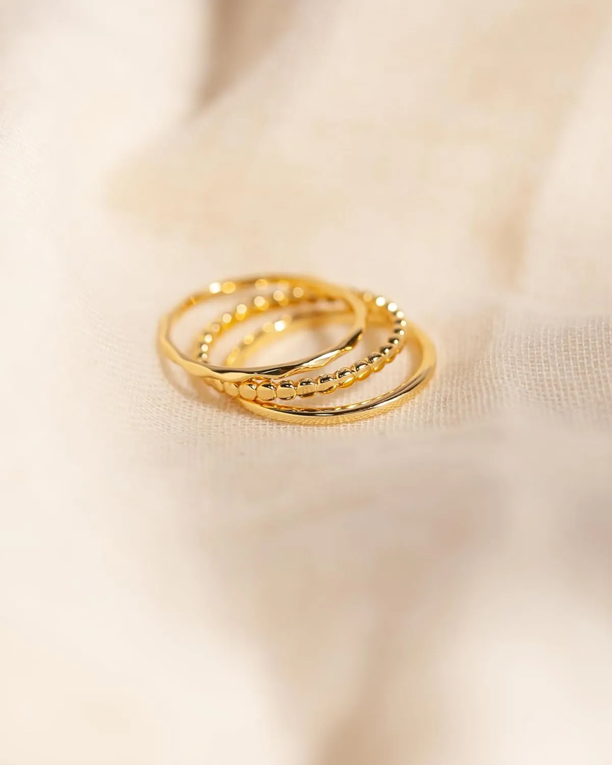TLY Stackable Rings for Women Non Tarnish 18K Gold Silver Plated Dainty Stacking Rings Set Thumb Thin Cute Knuckle Pinky Finger Ring Promise Engagement Wedding Band Rings Size 5 6 7 8 9 10 Trendy Jewelry Gift for Women