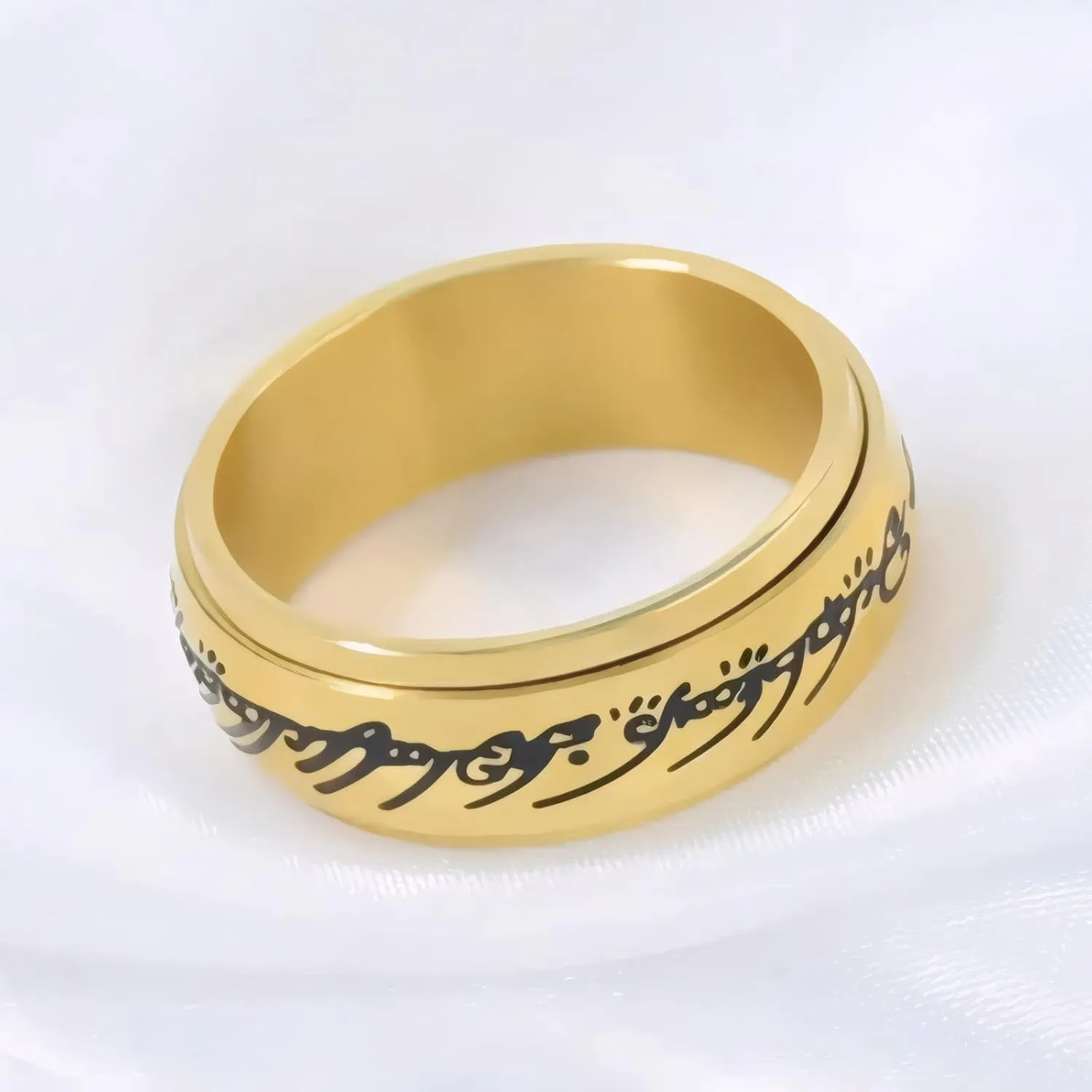 TTVOVO Men’s Lord Rings Magic Power Rings Titanium Rings Wedding Bands