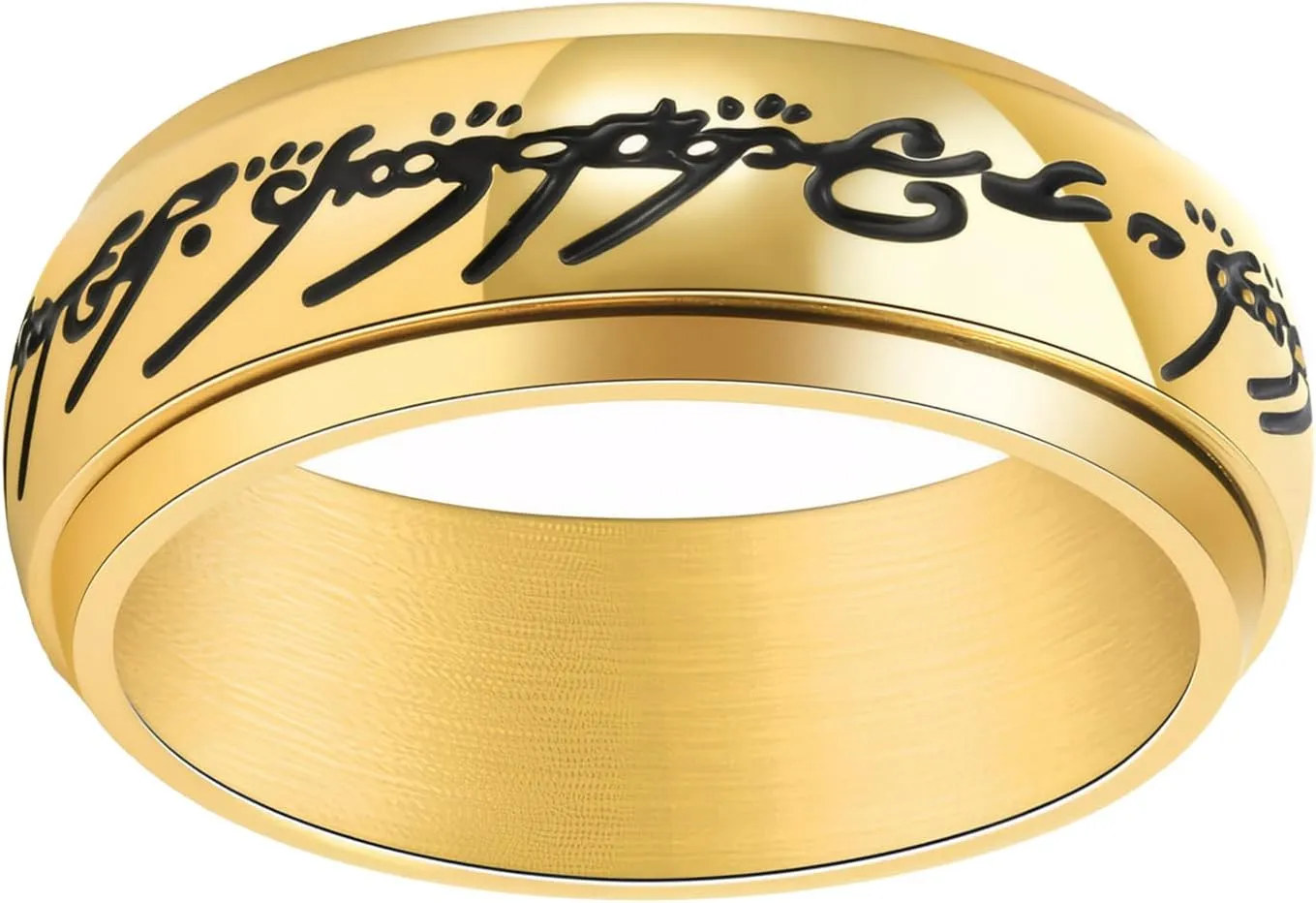 TTVOVO Men’s Lord Rings Magic Power Rings Titanium Rings Wedding Bands