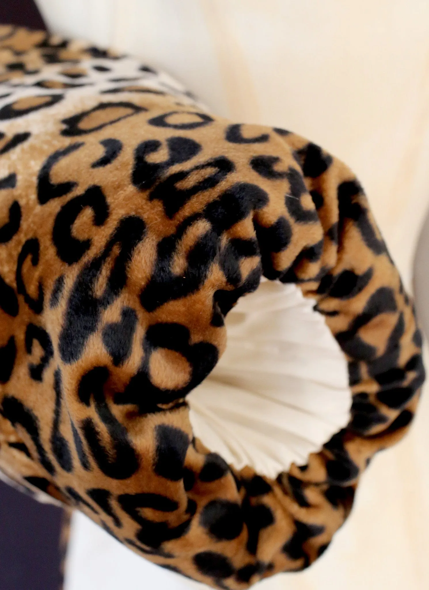 Vintage Reproduction 1950s Leopard Stole and Muff