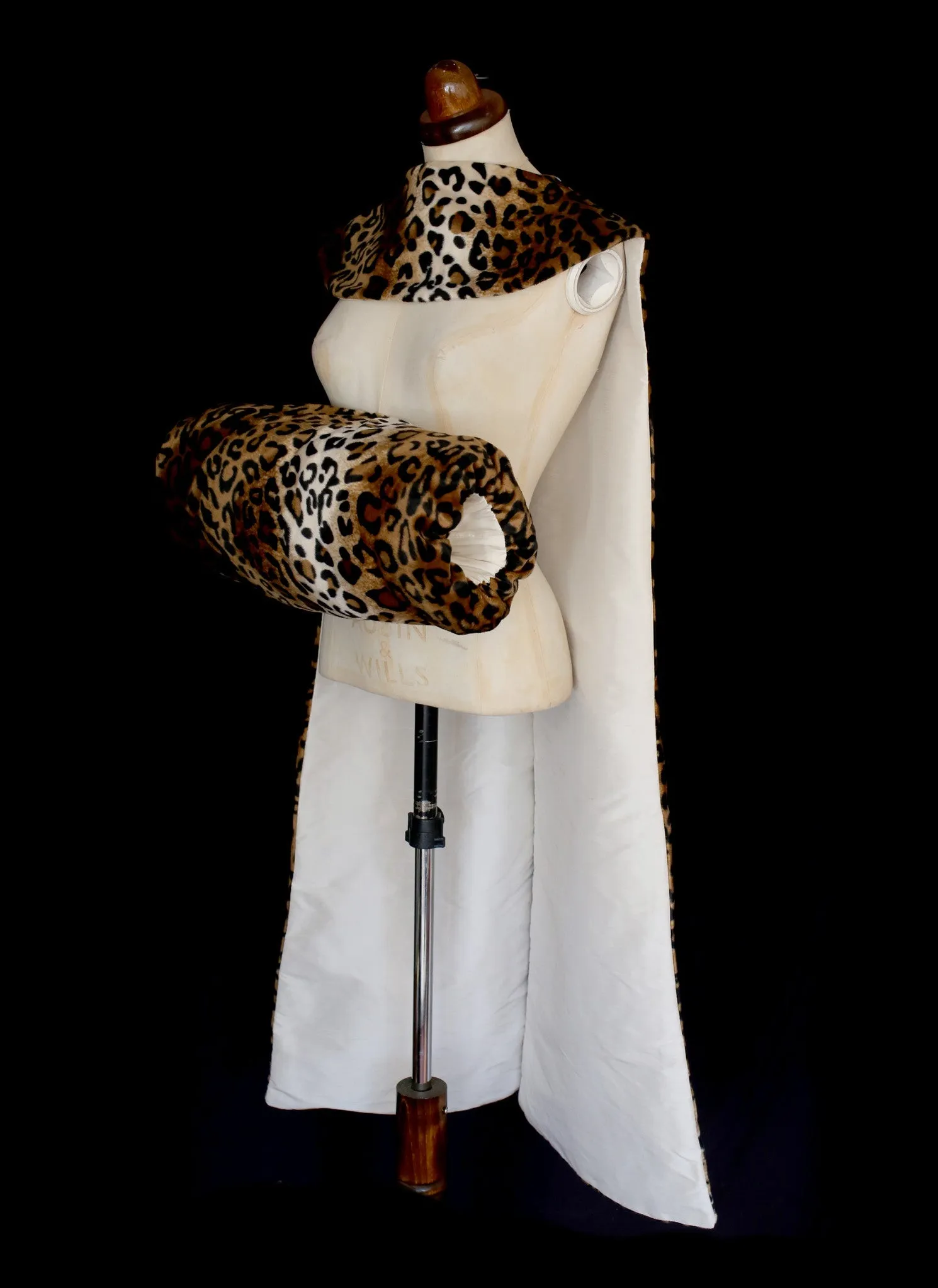Vintage Reproduction 1950s Leopard Stole and Muff